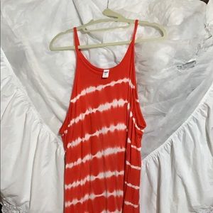Old navy tie dye maxi tank dress